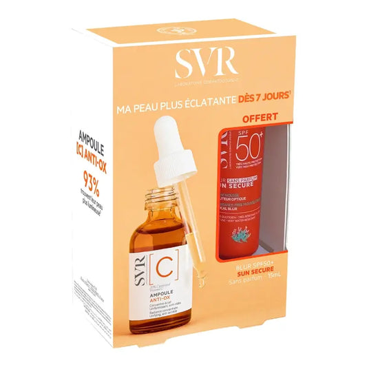 SVR Glow Effect Ampulle Anti-Ox [C] Duo 30 ml + Photoprotector 15 ml