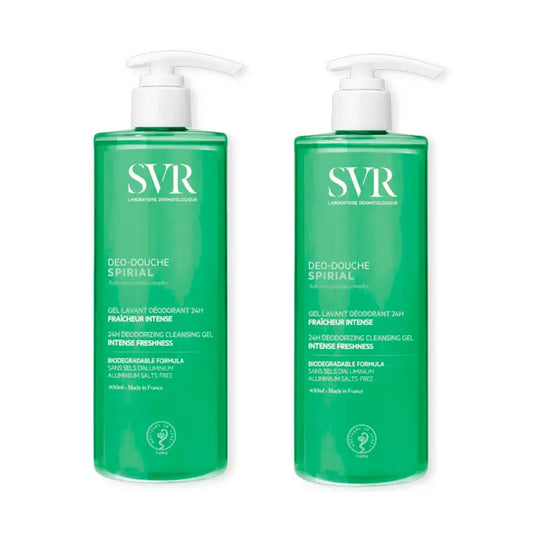 Svr Duplo Spirial Deodorant Antitranspirant Duschgel, 2 X 400 Ml