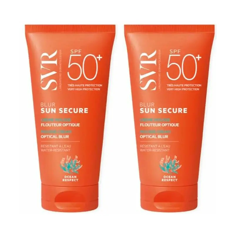 Svr Duplo Sun Secure Blur Spf50+ Unparfümiert, 2 X 50 Ml