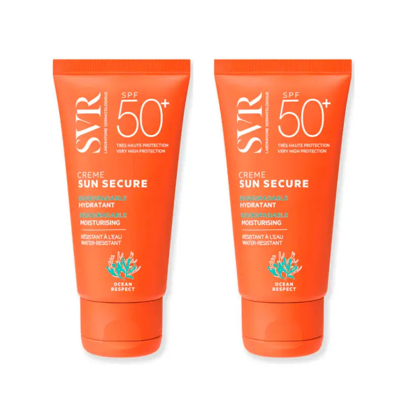 Svr Duplo Sun Secure Feuchtigkeitscreme Spf 50+ Biologisch abbaubar , 2 X 50 Ml