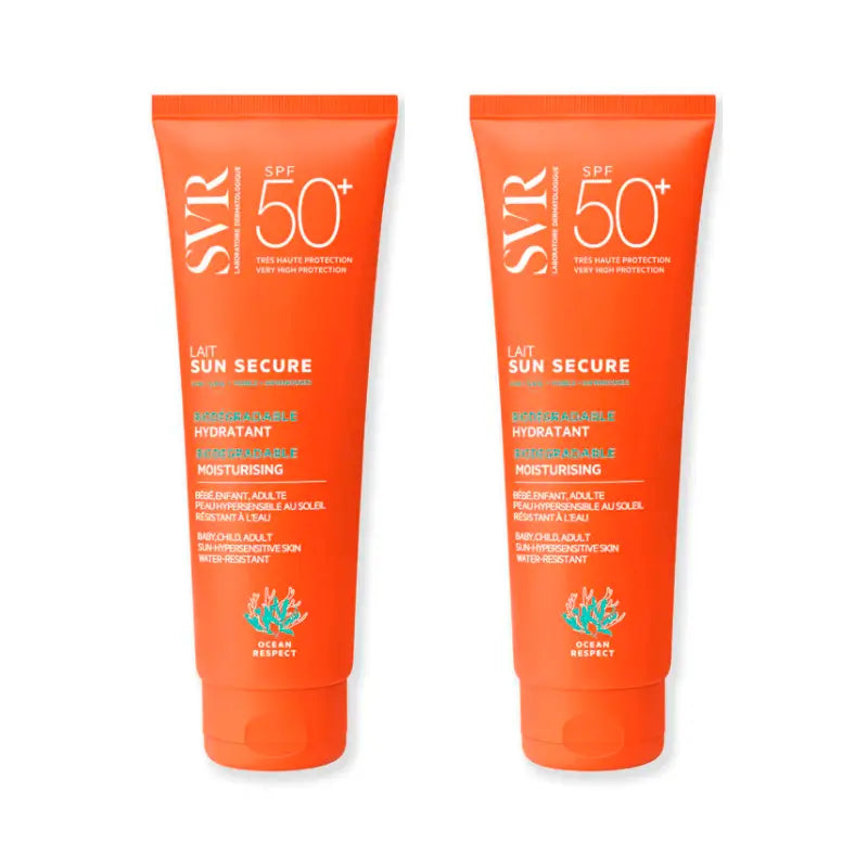 Svr Duplo Sun Secure Lait Biologisch abbaubar Spf 50+ , 2 X 250 Ml