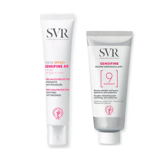 Svr Pack Routine Sensible & Reaktive Haut Sensifine Make-up Entferner Balsam 100 Ml + Sensifine Ar Creme Spf 50+ 40 Ml