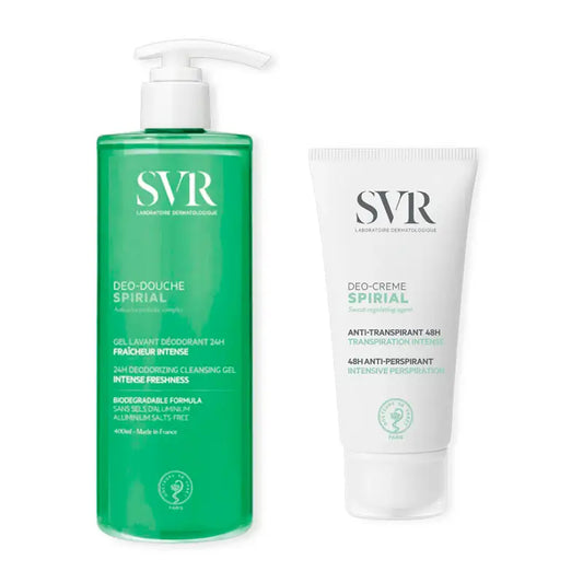 Svr Pack Spirial Deodorant Antitranspirant Duschgel, 400 ml + Spirial Antitranspirant Deodorant Creme 48H, 50 ml