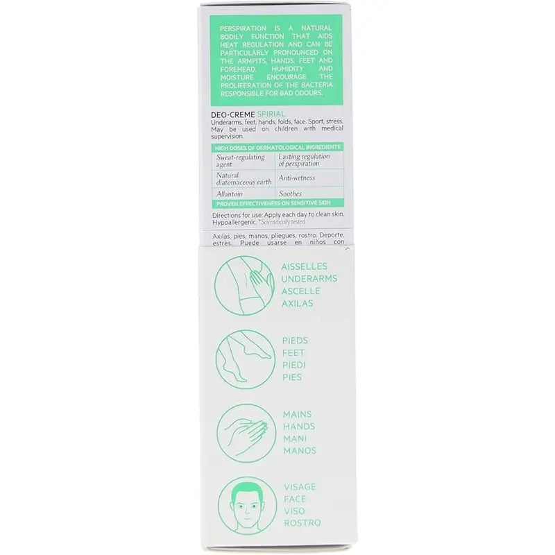SVR Spirial Duo Deo-Creme Anti-Transpirant 48h, 2x50 ml