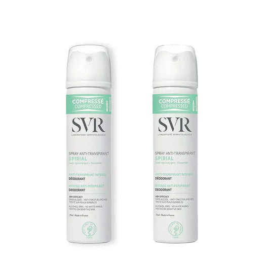 SVR Spirial Antitranspirant Deodorant Sensitive Skin Spray, 2x75 ml