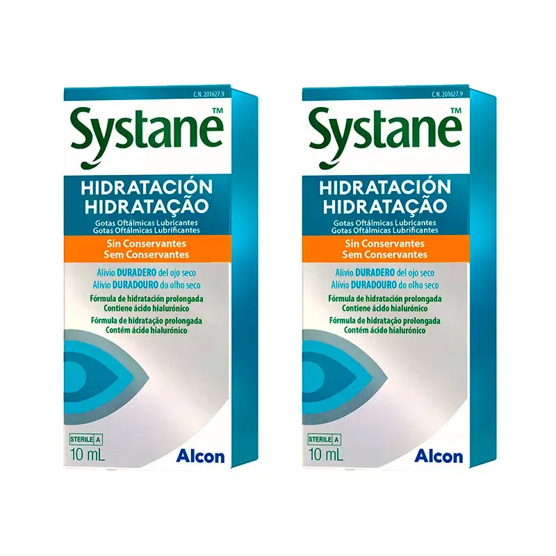 Systane Täglich feuchtigkeitsspendende Augentropfen, Packung 2 X 10 ml