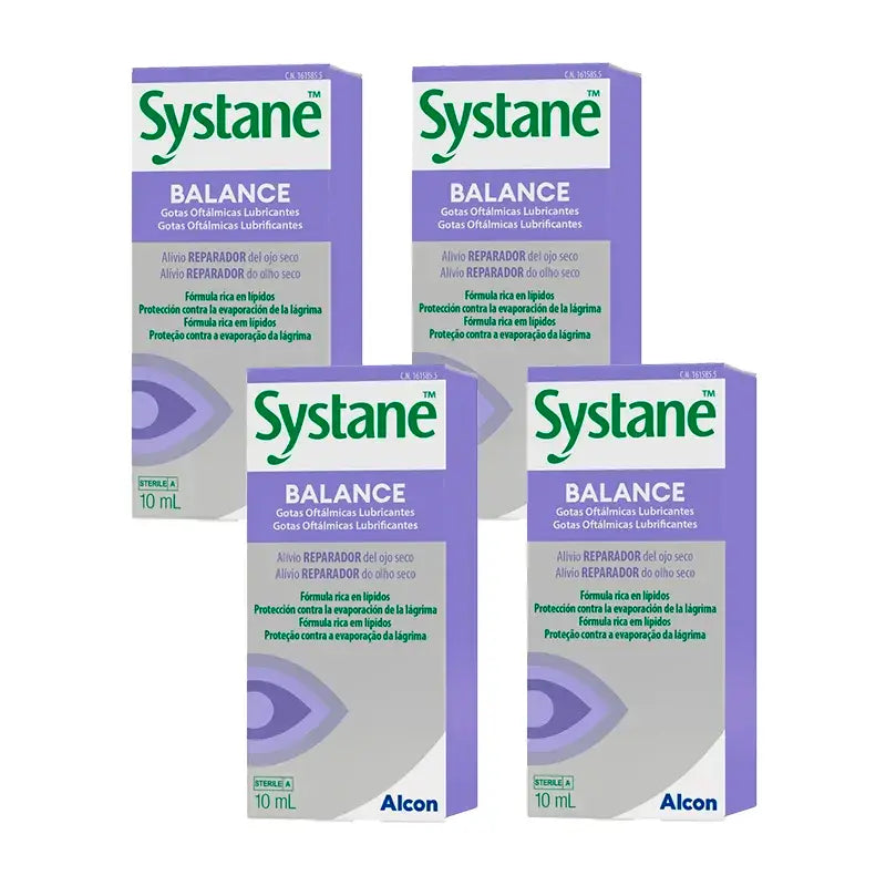 Systane Balance Augentropfen, Packung 4 X 10 ml