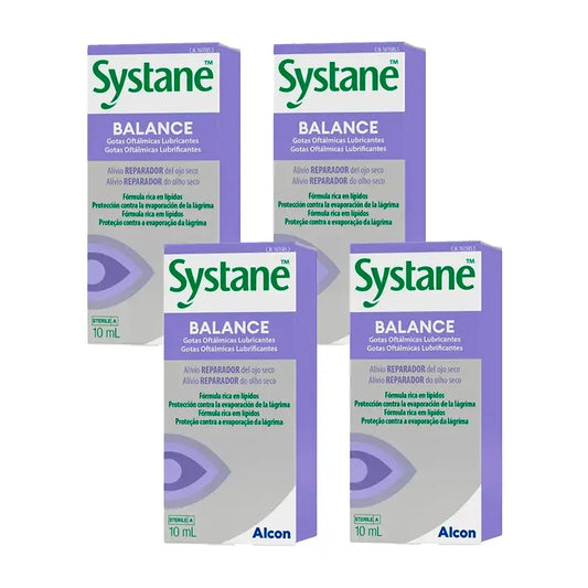 Systane Balance Augentropfen, Packung 4 X 10 ml