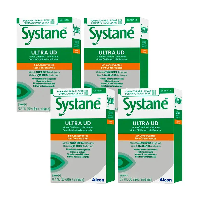 Systane Ultra, Packung 4 X 30 Einheiten 0,7 ml