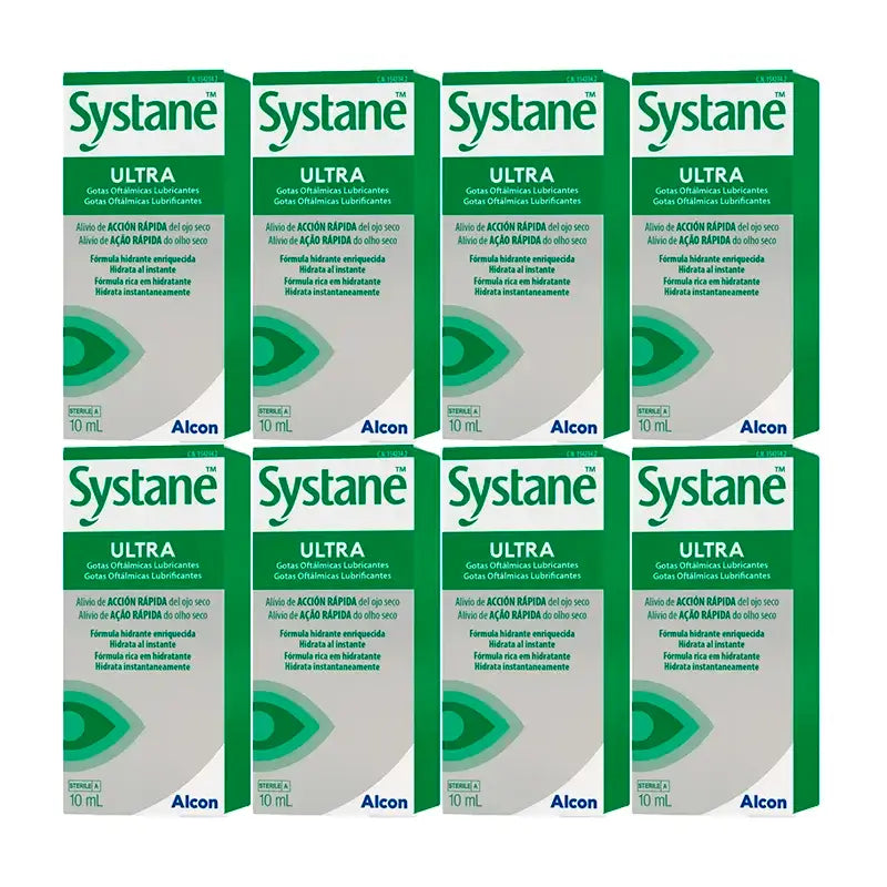 Systane Ultra Lubricant Augentropfen, Packung 8 x 10 ml