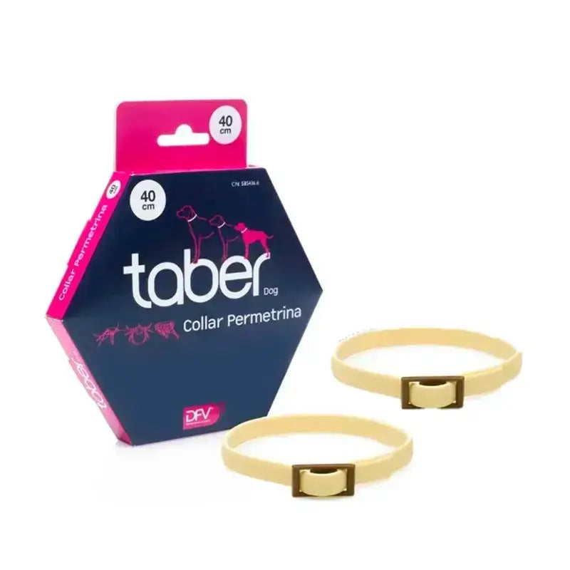 Taberdog Permethrin Halsband, Pack 2 x 40Cm