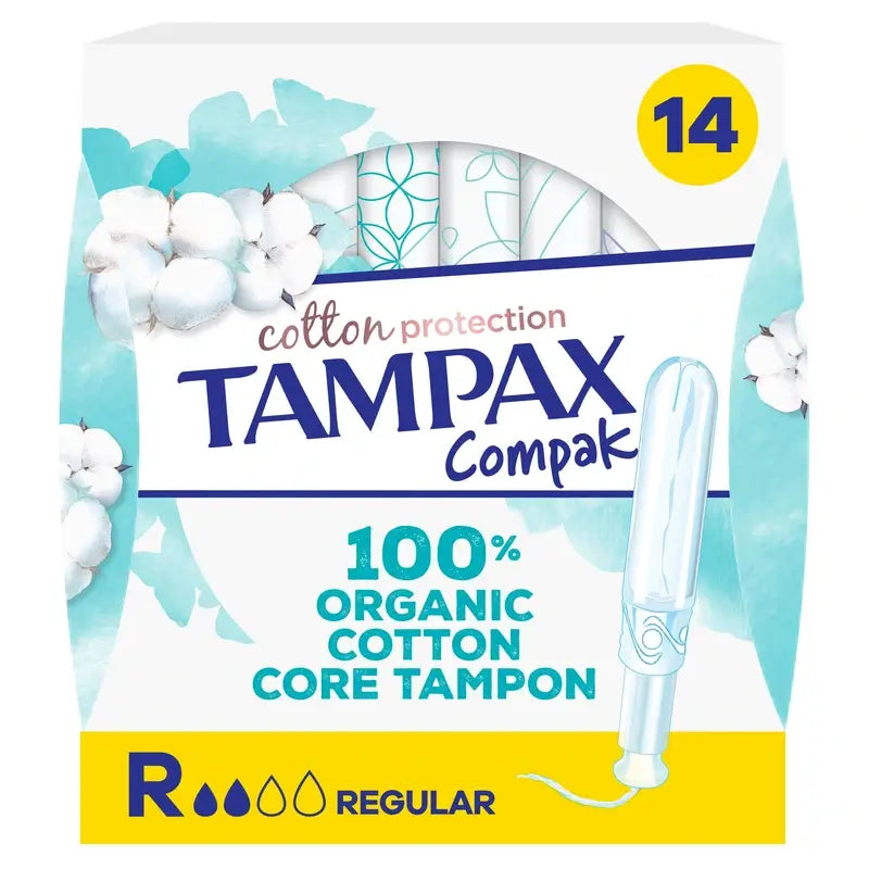 TAMPAX Cotton Protection Regular Tampons mit Applikator 16 Stück