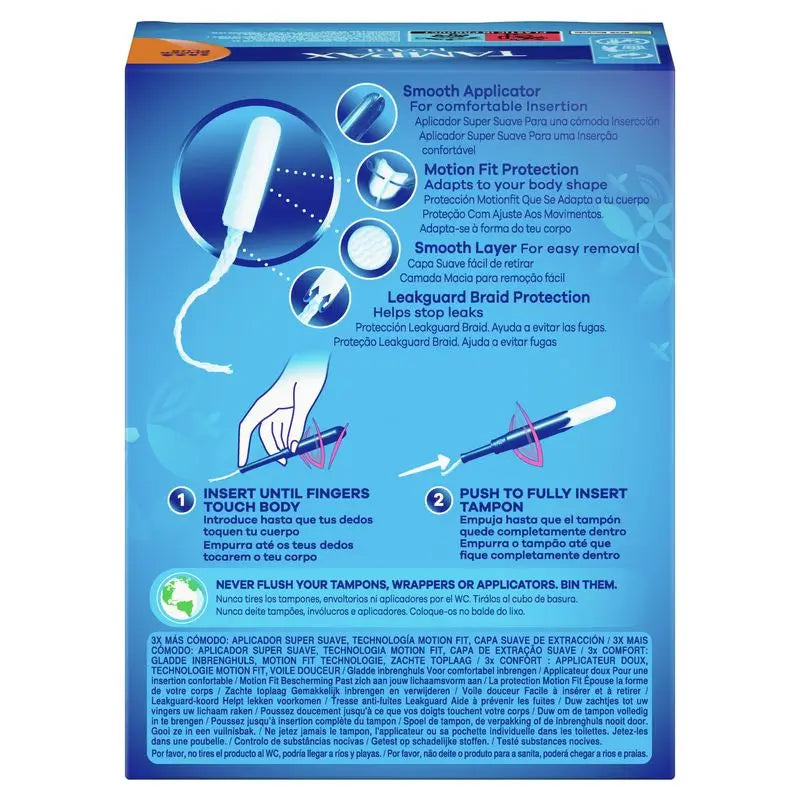 Tampax Pearl Super Plus Tampons mit Applikator, 24 Stück