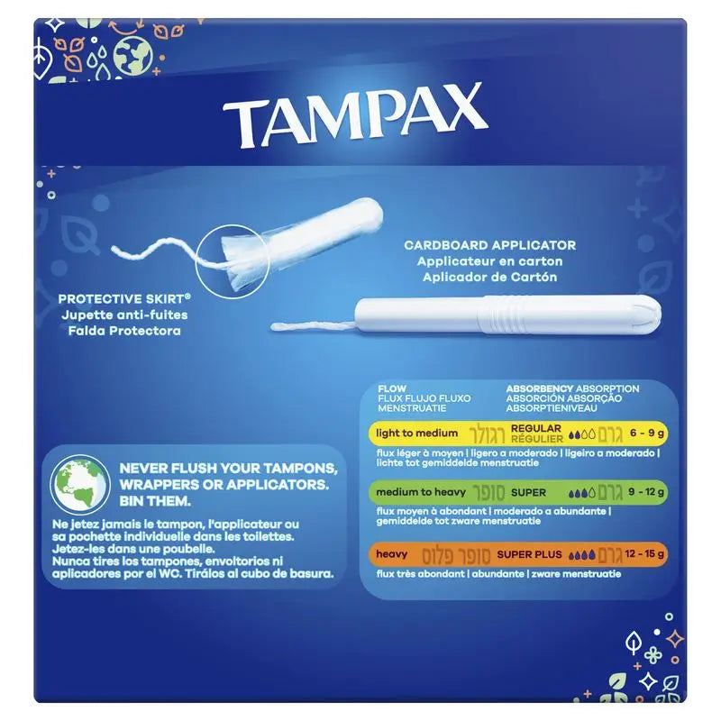 Tampax Super Plus Tampons mit Applikator, 30 Stück