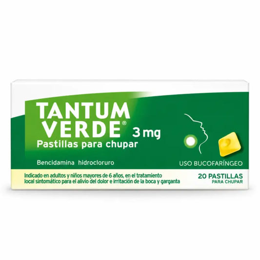 Tantum Verde Pfefferminz 20 Lutschtabletten