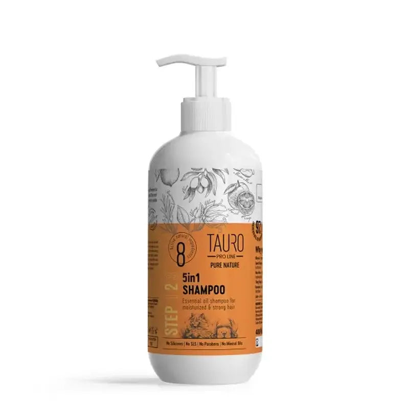 Tauro 5-in-1-Shampoo mit Feuchtigkeitspflege, 400 ml