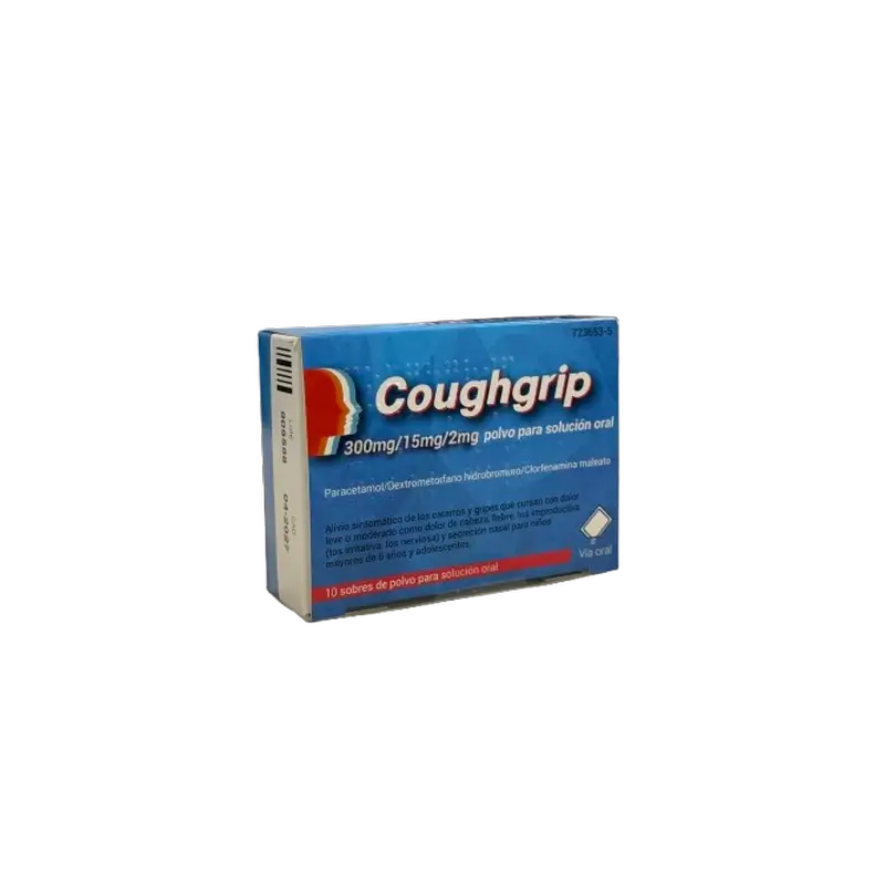 Tecnimede Coughgrip Oral Solution, 10 Beutel zum Verdünnen in Wasser. Pulver