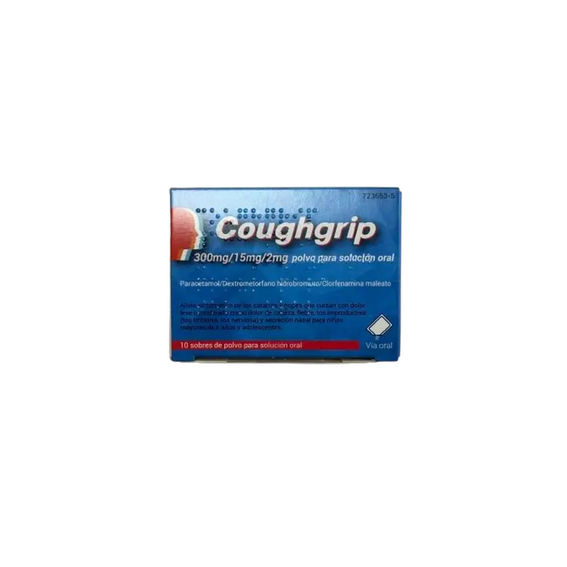 Tecnimede Coughgrip Oral Solution, 10 Beutel zum Verdünnen in Wasser. Pulver