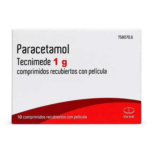 Tecnimede Paracetamol 1 g, 10 Filmtabletten