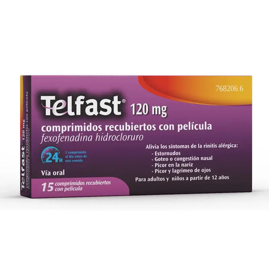 Telfast 120 Mg, 15 überzogene Tabletten