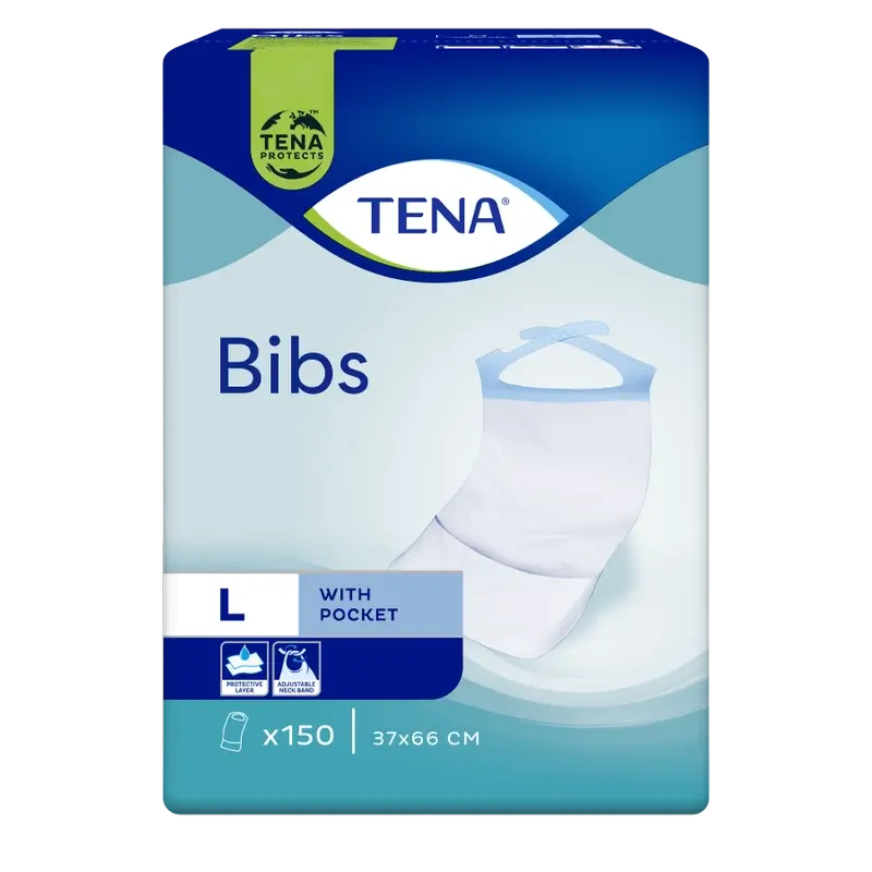 Tena Lätzchen Größe L, 150 Stück