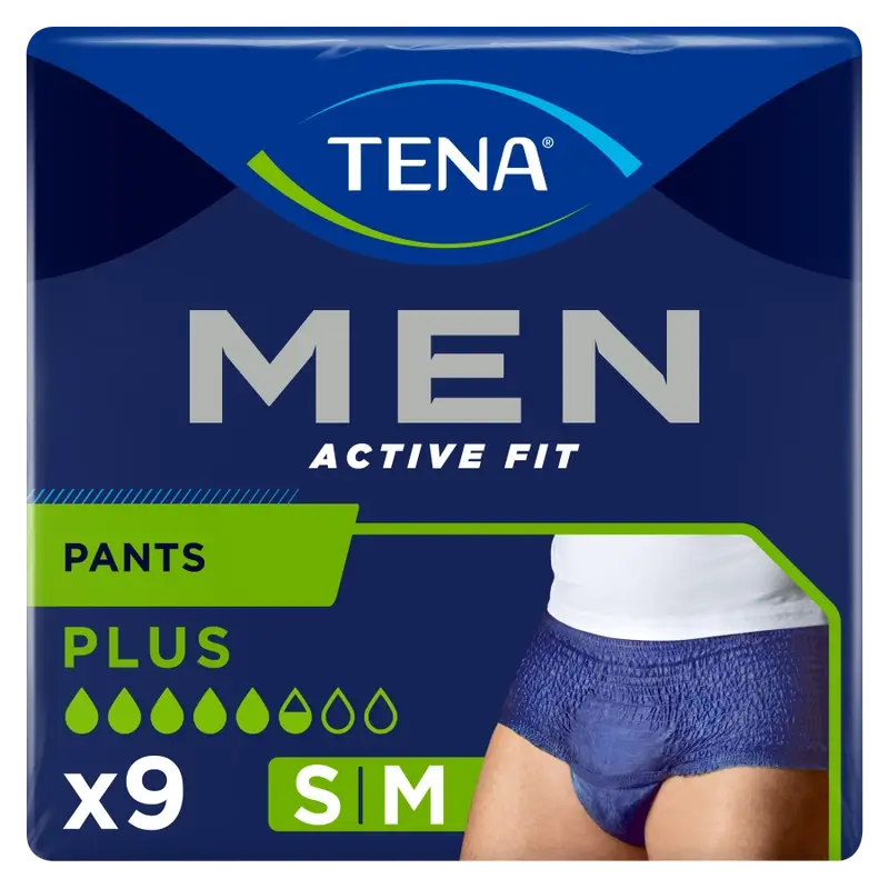 Tena Men Pants Active Größe S-M, 9 Stück.