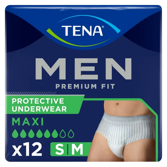 Tena Herrenhosen Premium Fit Maxi Größe S-M, 12 Stück