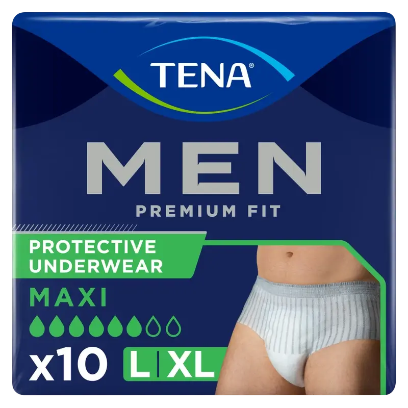 Tena Men Pants Premium Fit Größe L-XL, 10 Stück.