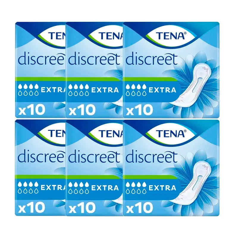 Tena Pack Discreet Extra Id, 6 x 10 Stück.