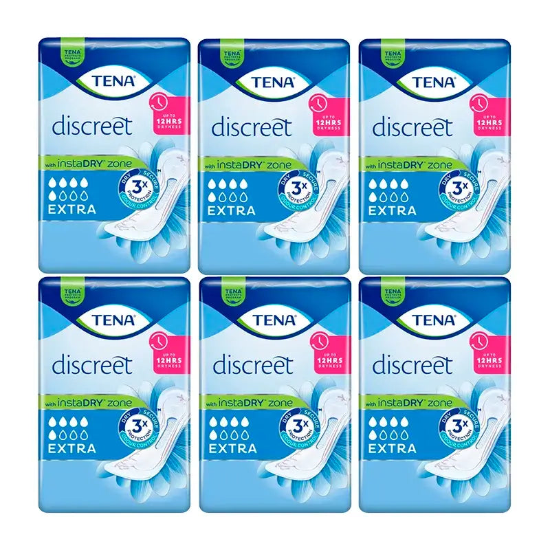 TENA Discreet Pack Extra Id, 6 x 20 Stück.