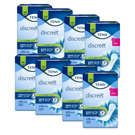 Tena Pack Discreet Extra Plus, 8 x 16 Einheiten