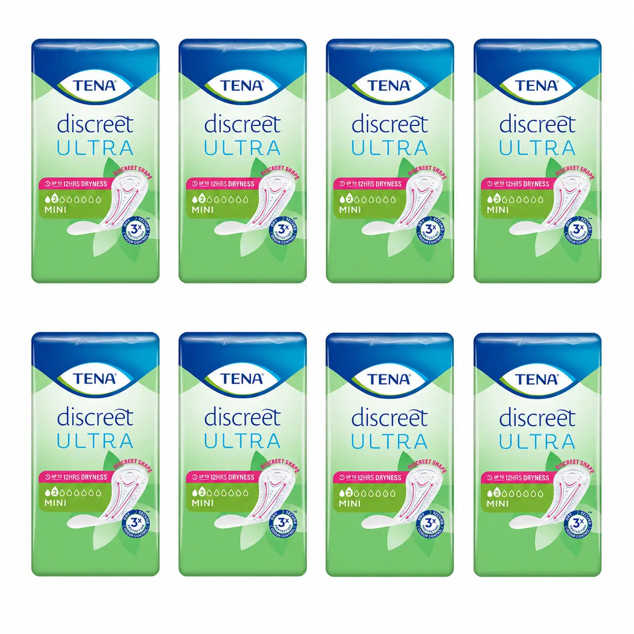 TENA Discreet Mini Pack, 8 x 20 Stück.