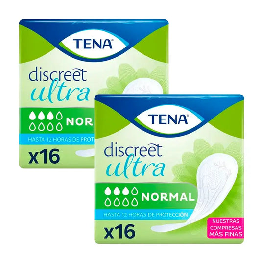 Tena Pack Discreet Normal Ultra, 2 X 16 Einheiten