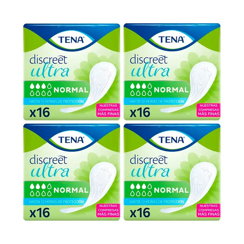 Tena Pack Discreet Normal Ultra, 4 X 16 Einheiten