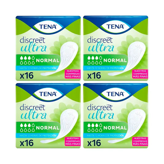 Tena Pack Discreet Normal Ultra, 4 X 16 Einheiten