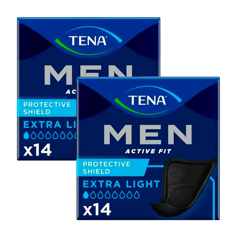 Tena Pack Men Schutzschild Extra Light, 2 X 14 Einheiten
