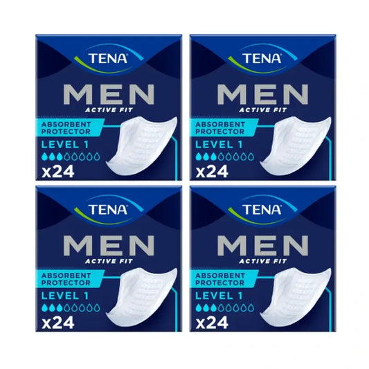 Tena Pack Männer Stufe 1, 4 x 24 Einheiten