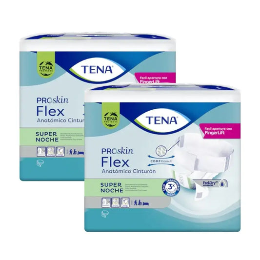 Tena Flex Flex Anat Windel Packung Größe L Super Night, 2 X 1 Einheit