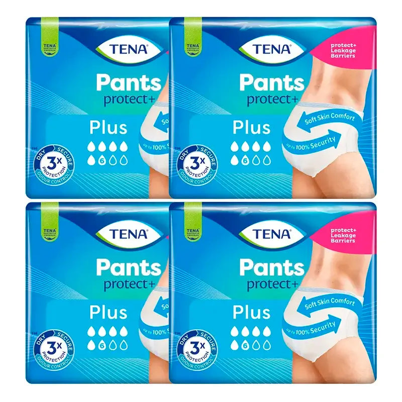 TENA Pack Pants Plus Größe L, 4 X 14 Einheiten