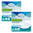 Tena Pack Proskin Plastikfreie Feuchttücher, 2 X 48 Einheiten