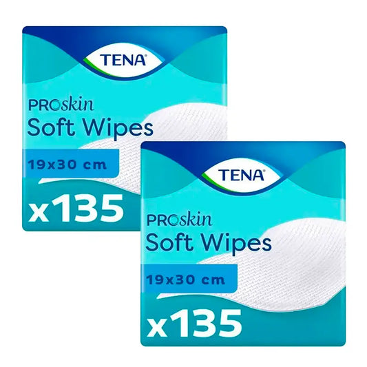 Tena Pack Proskin Trockentücher, 2 X 135 Einheiten