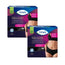 Tena Pack Silhouette Normal Schwarz Niedrige Taille Größe M, 2 X 10 Stück