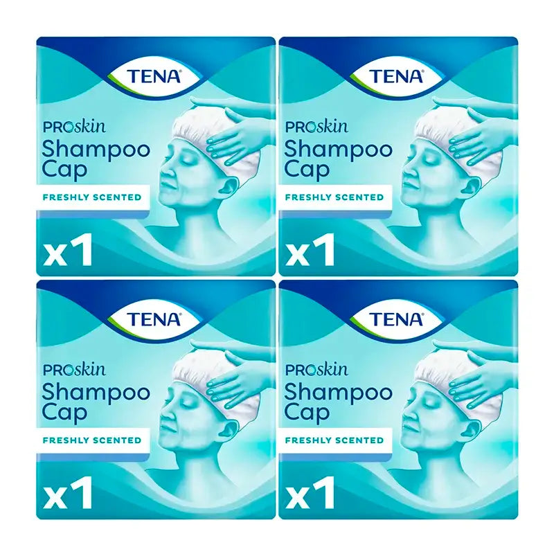 TENA ProSkin Shampoo Cap 4 x 1 Stück - 1 MONAT