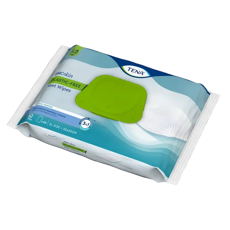 Tena Proskin Plastikfreie Feuchttücher