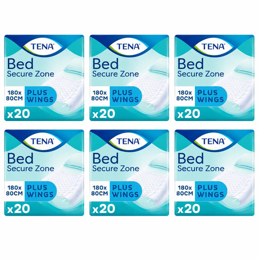 Tena Bed Protector Bed Plus 80 X 180, 20 Stück, 6er-Pack