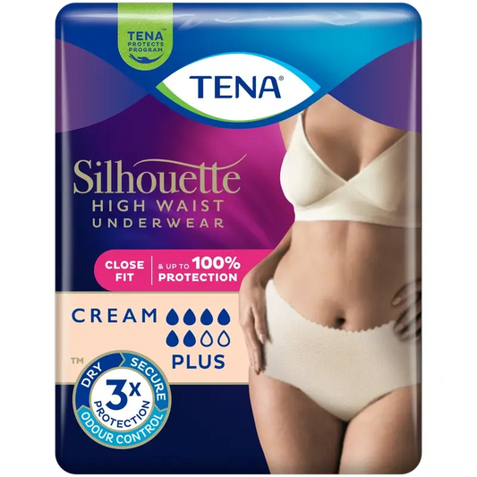 Tena Silhouette Large Hohe Taille Creme , 8 Stück