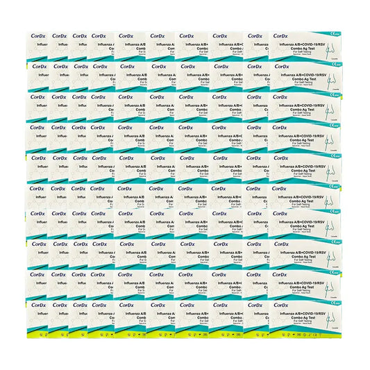 Combined Rapid Antigen Test COVID-19, Influenza A & B & RSV - 100 Units