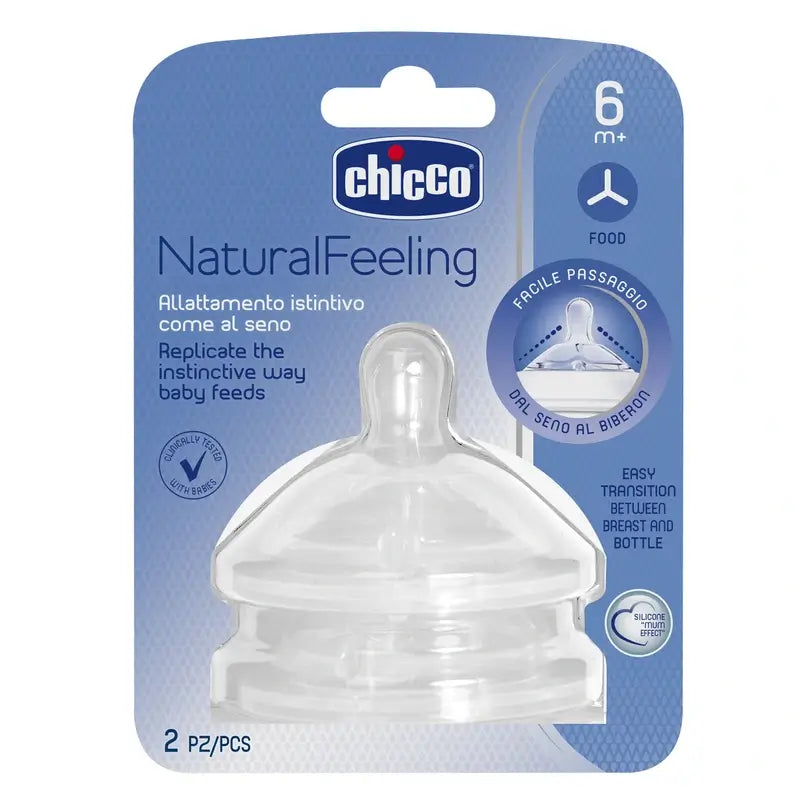 Chicco Naturalfeeling Brustwarze 2 Einheiten 6 M+