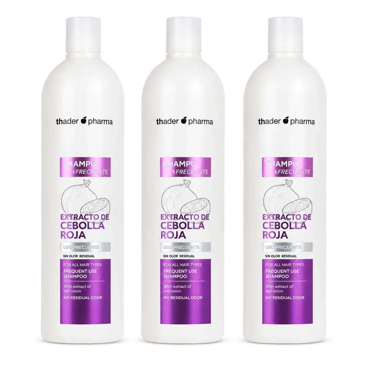 Th Pharma Zwiebel-Shampoo 1000 ml, 3er-Pack