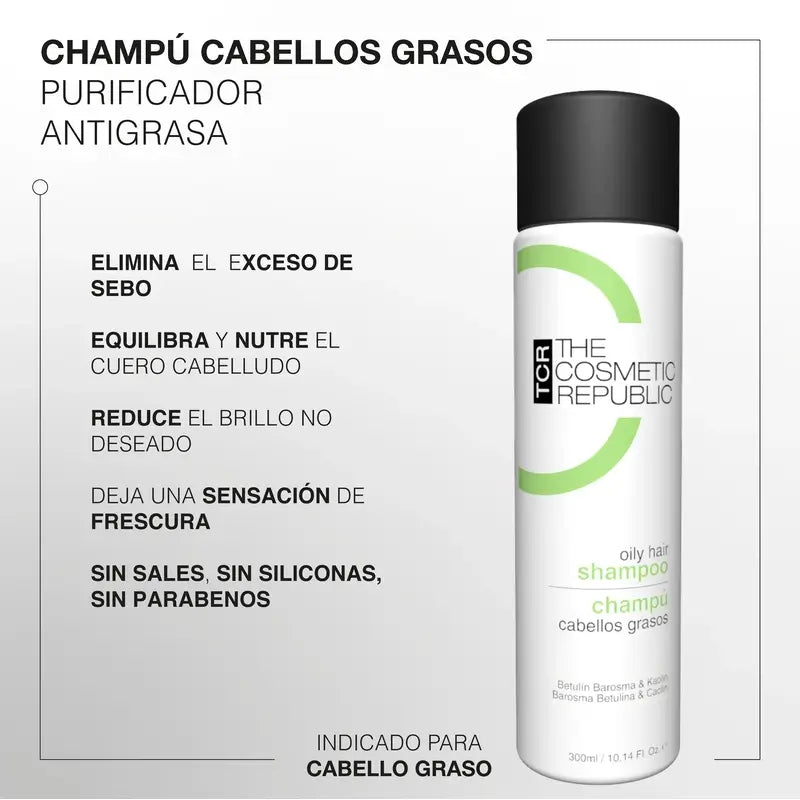 The Cosmetic Republic Shampoo für fettiges Haar, 300 ml
